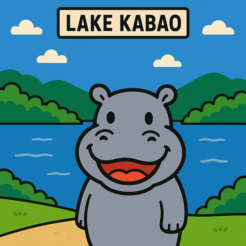 カバオ湖の風景